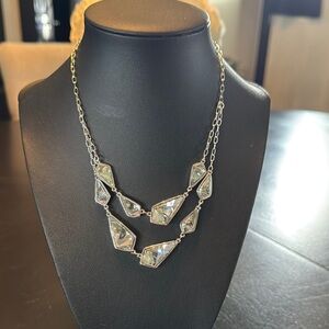Touchstone Crystal Falling Ice Necklace